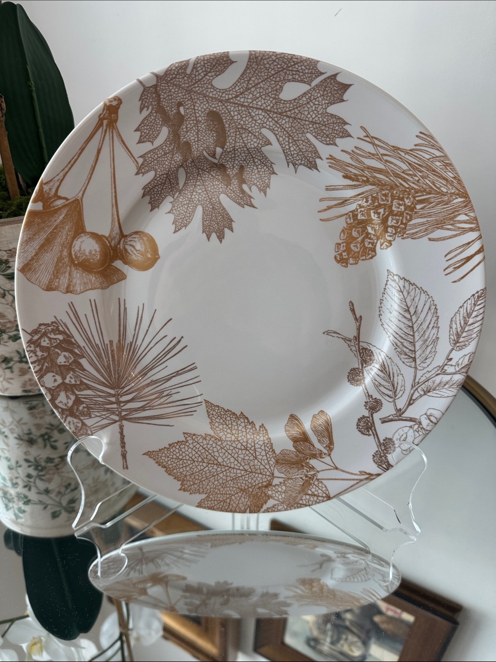 Golden Foliage Port Townsand Porcelain Dinner Plate